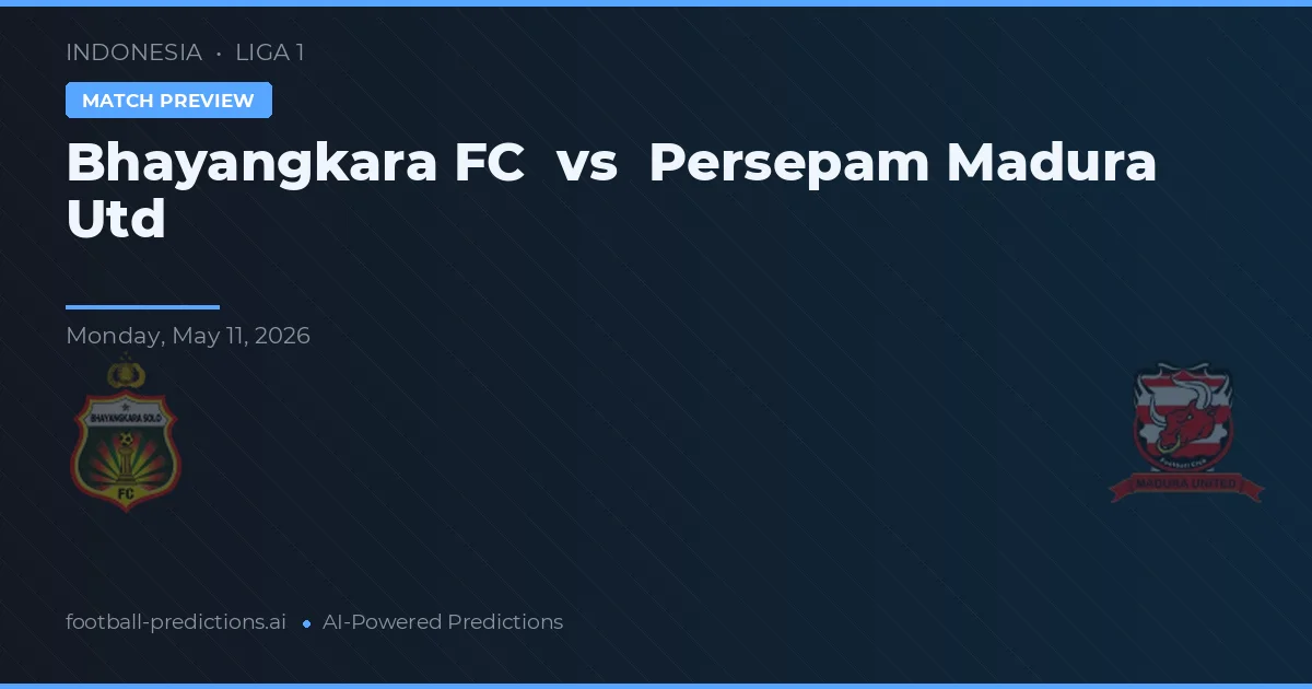 Bhayangkara FC vs Persepam Madura Utd — předpověď a náhled zápasu