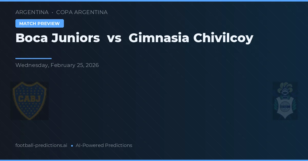 Boca Juniors vs Gimnasia Chivilcoy — předpověď a náhled zápasu