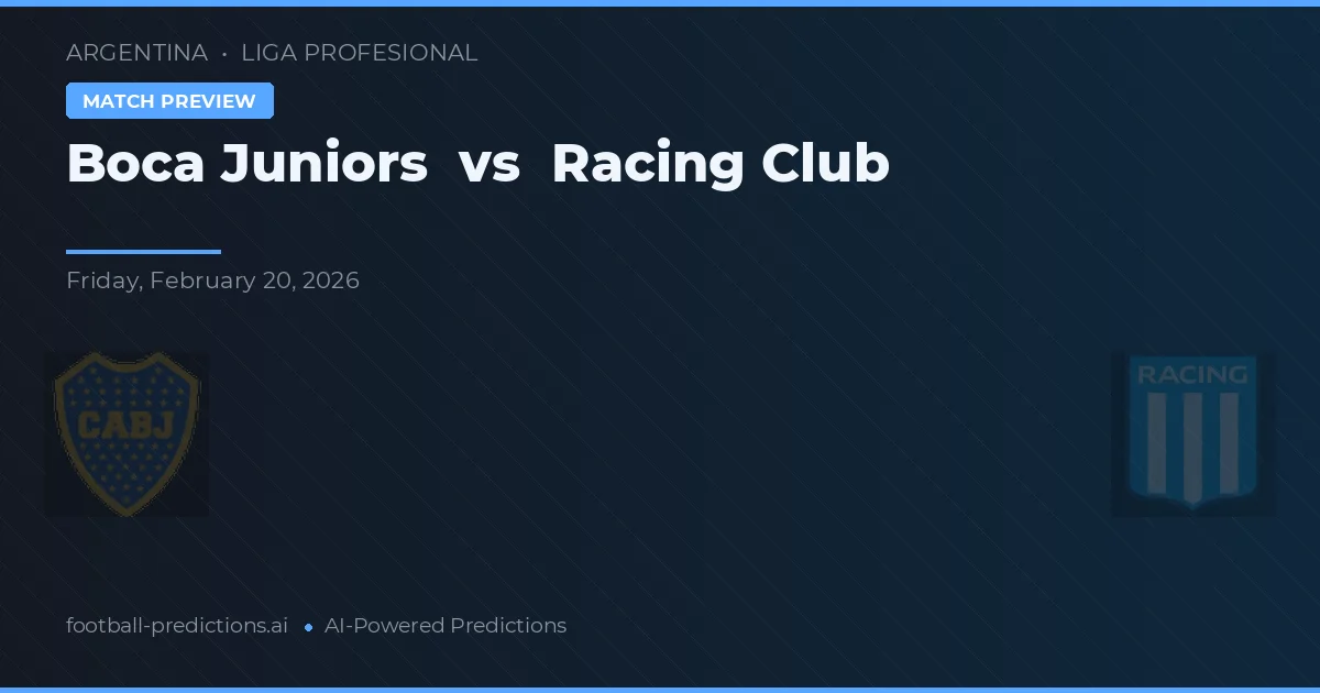 Boca Juniors vs Racing Club — předpověď a náhled zápasu