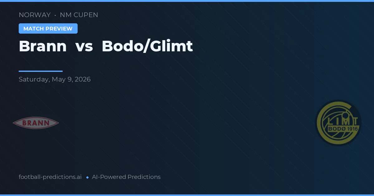 Brann vs Bodø/Glimt — předpověď a náhled zápasu