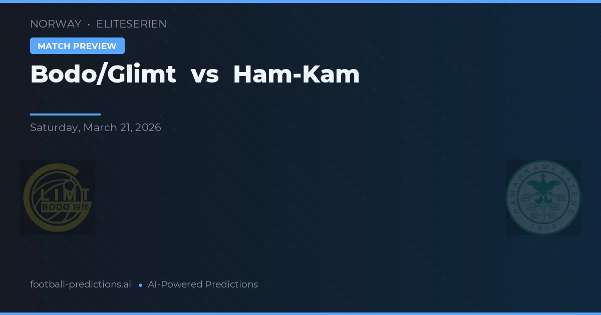 Bodø/Glimt vs Ham-Kam — předpověď a náhled zápasu