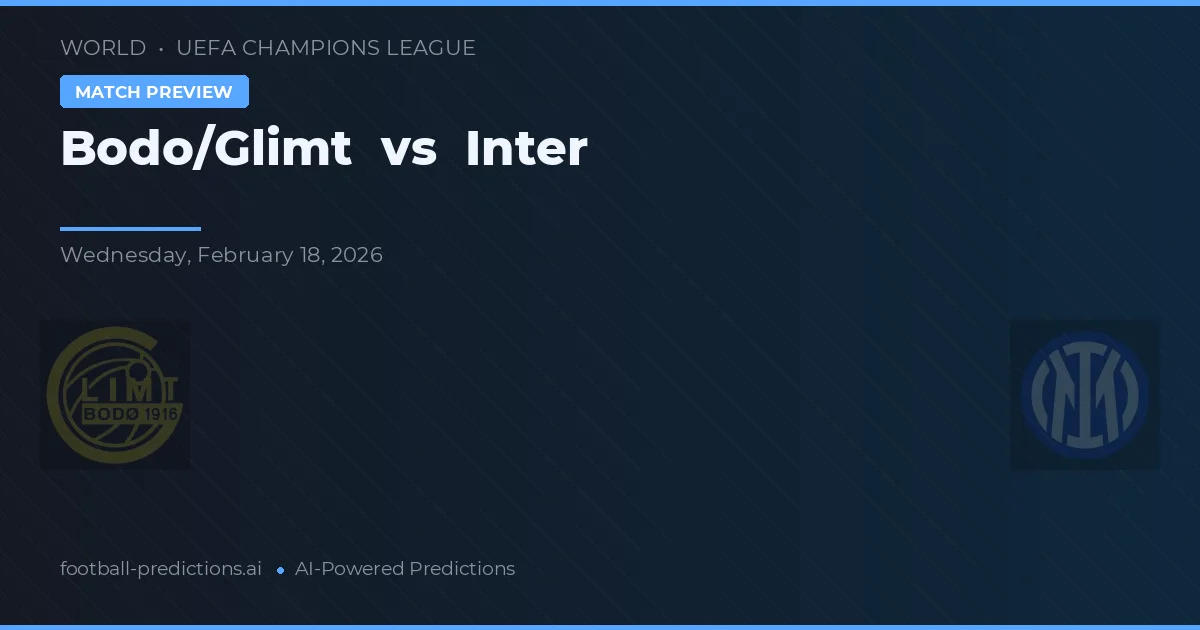 Bodø/Glimt vs Inter — předpověď a náhled zápasu