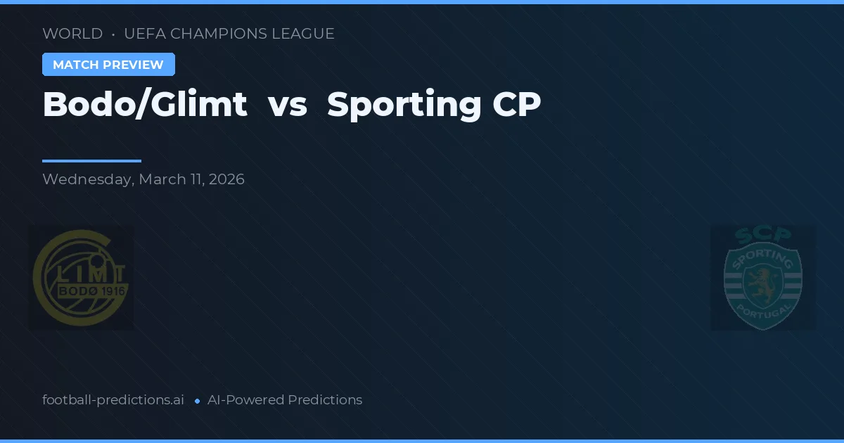 Bodø/Glimt vs Sporting CP — předpověď a náhled zápasu