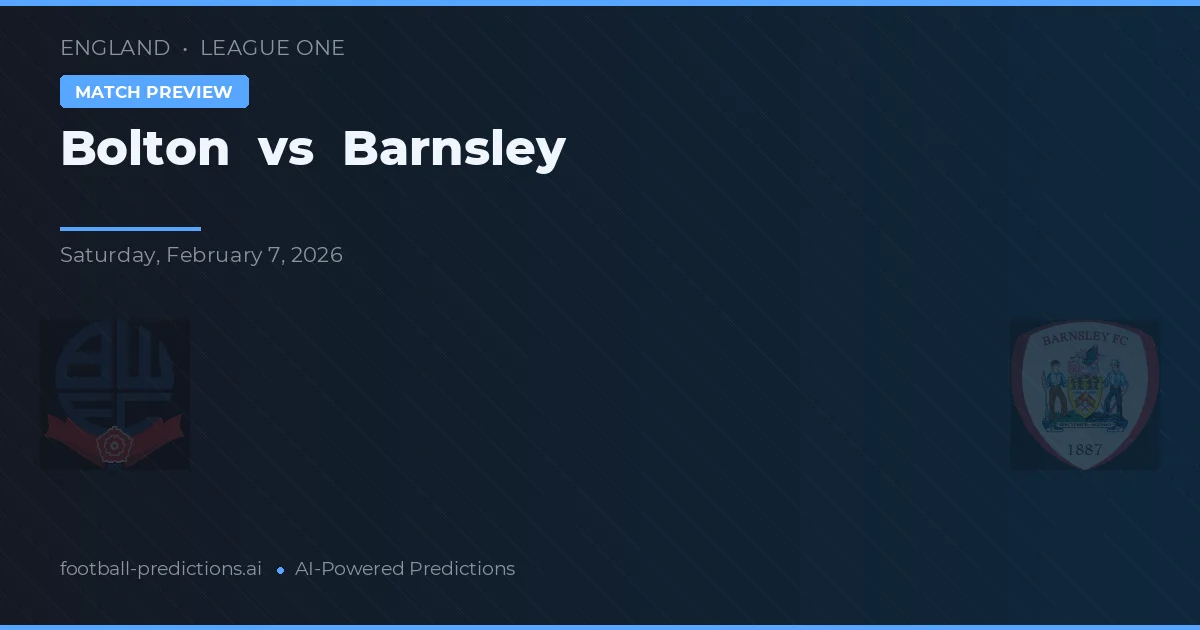 Bolton vs Barnsley — předpověď a náhled zápasu