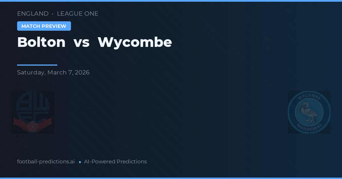 Bolton vs Wycombe — předpověď a náhled zápasu