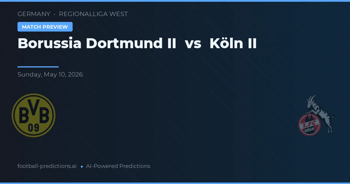 Borussia Dortmund II vs Köln II — předpověď a náhled zápasu