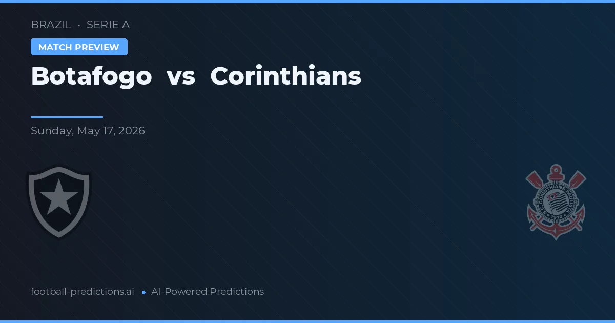 Botafogo vs Corinthians — předpověď a náhled zápasu