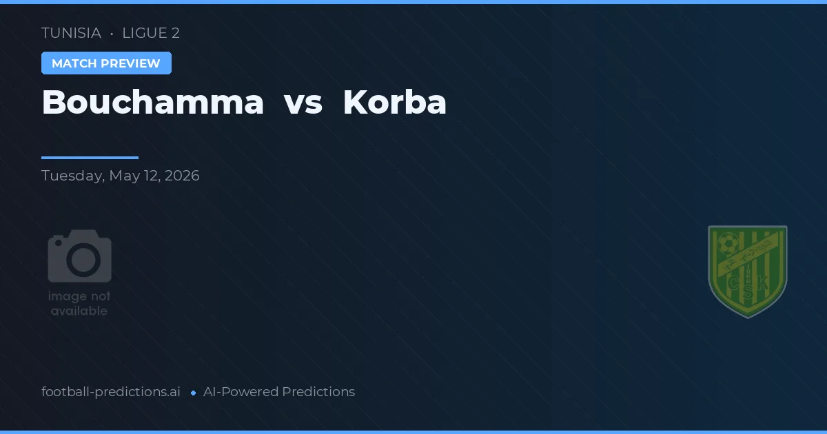 Bouchamma vs Korba — předpověď a náhled zápasu