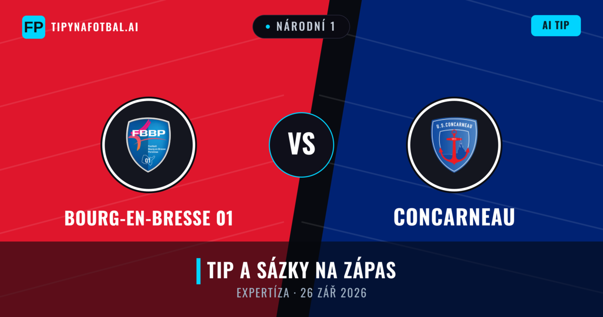Bourg-en-Bresse 01 vs Concarneau — předpověď a náhled zápasu