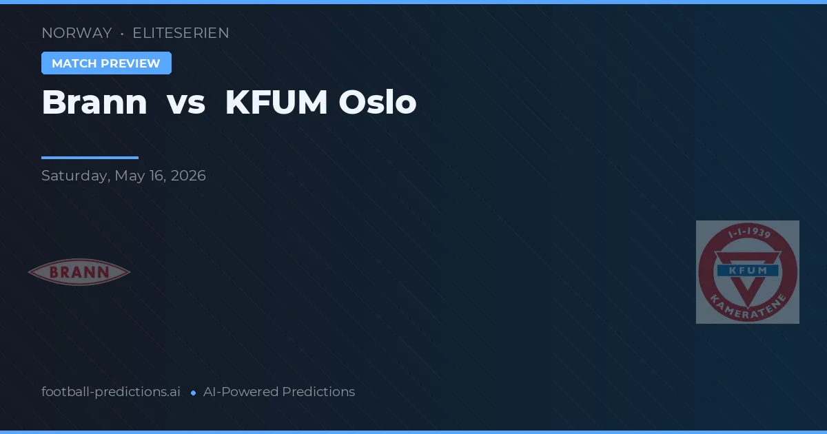 Brann vs KFUM Oslo — předpověď a náhled zápasu