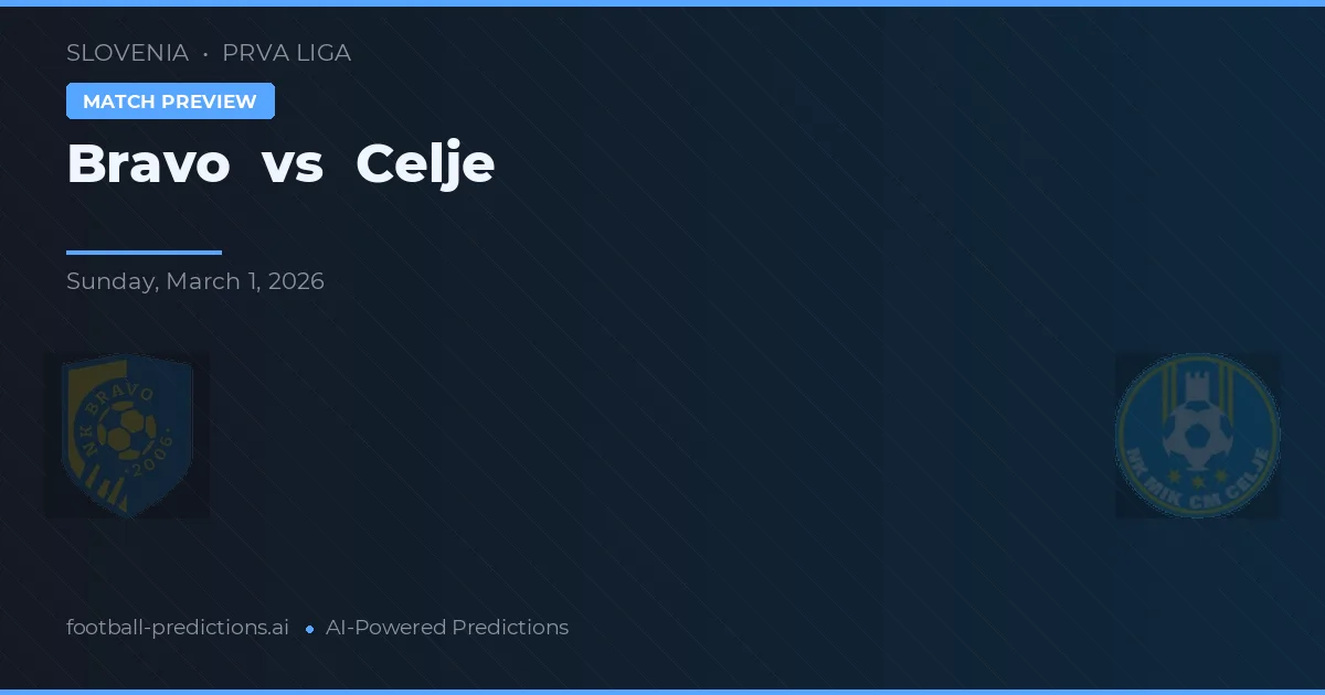 Bravo vs Celje — předpověď a náhled zápasu