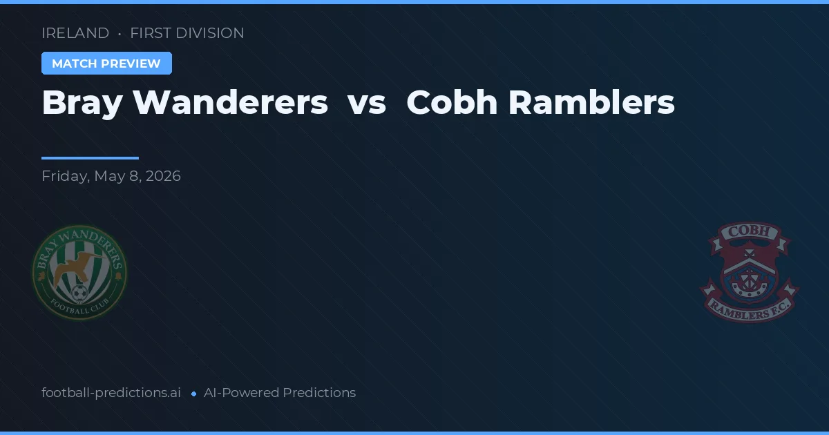 Bray Wanderers vs Cobh Ramblers — předpověď a náhled zápasu