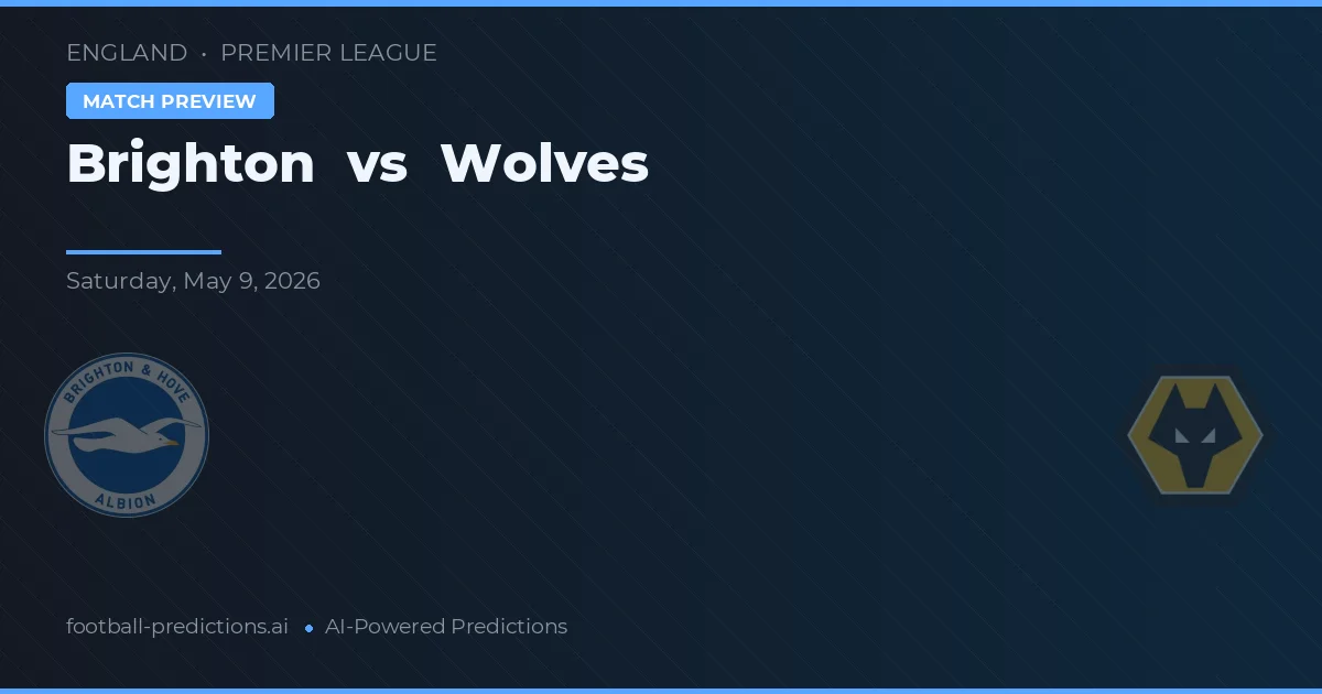 Brighton vs Wolves — předpověď a náhled zápasu