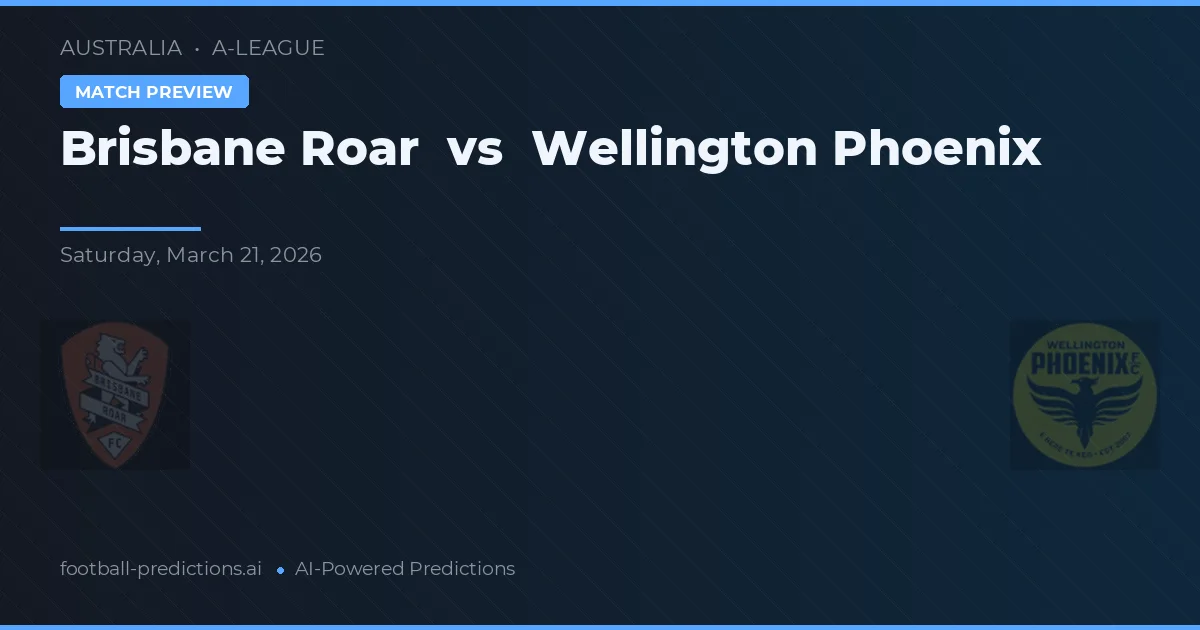 Brisbane Roar vs Wellington Phoenix — předpověď a náhled zápasu