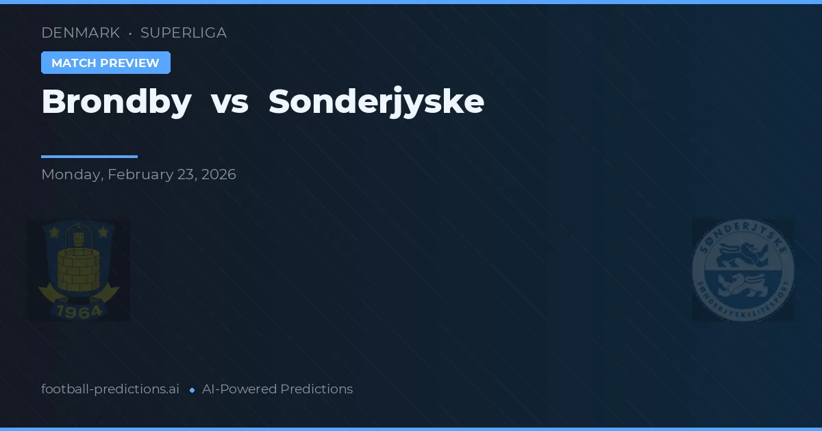 Brøndby vs SønderjyskE — předpověď a náhled zápasu