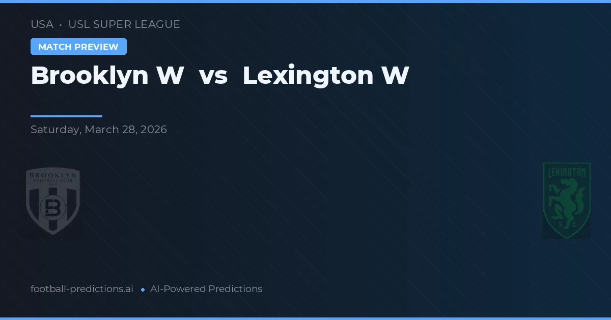 Brooklyn W vs Lexington W — předpověď a náhled zápasu