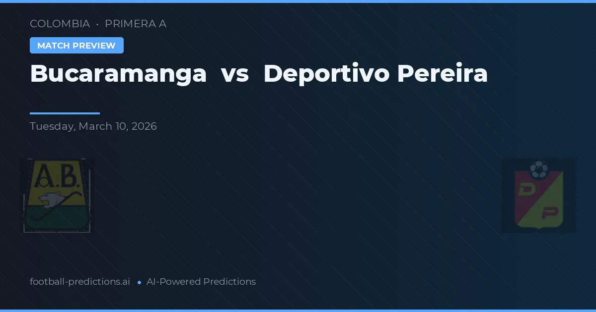 Bucaramanga vs Deportivo Pereira — předpověď a náhled zápasu
