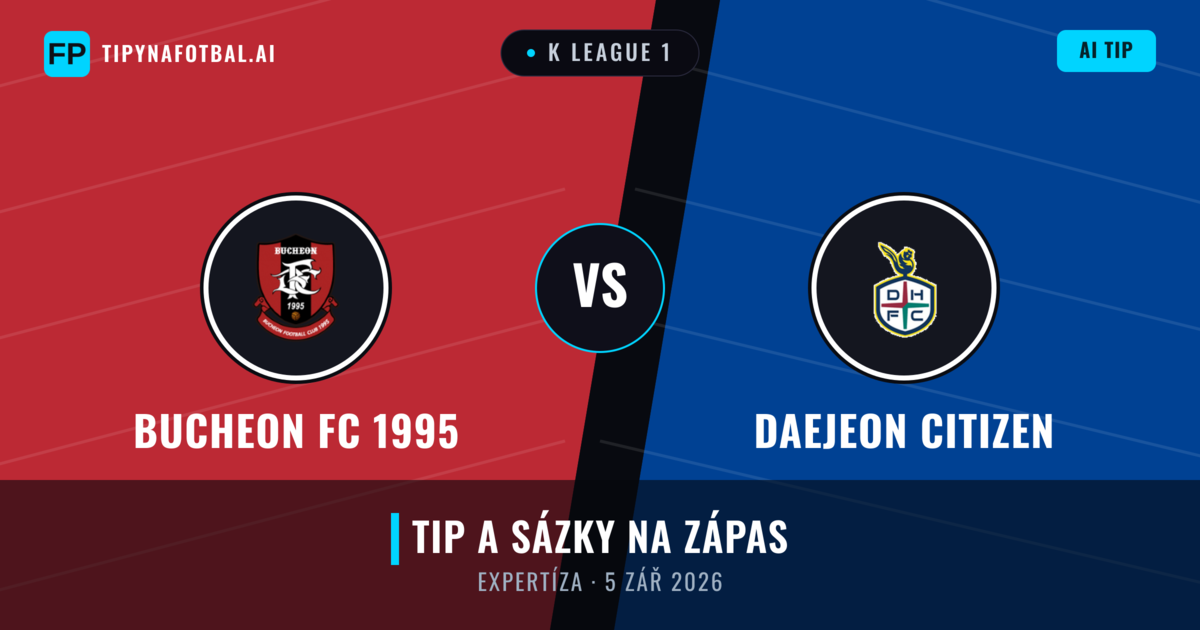 Bucheon FC 1995 vs Daejeon Citizen — předpověď a náhled zápasu
