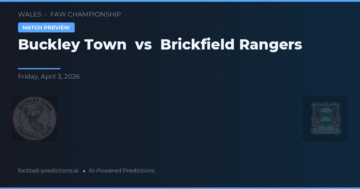 Buckley Town vs Brickfield Rangers — předpověď a náhled zápasu