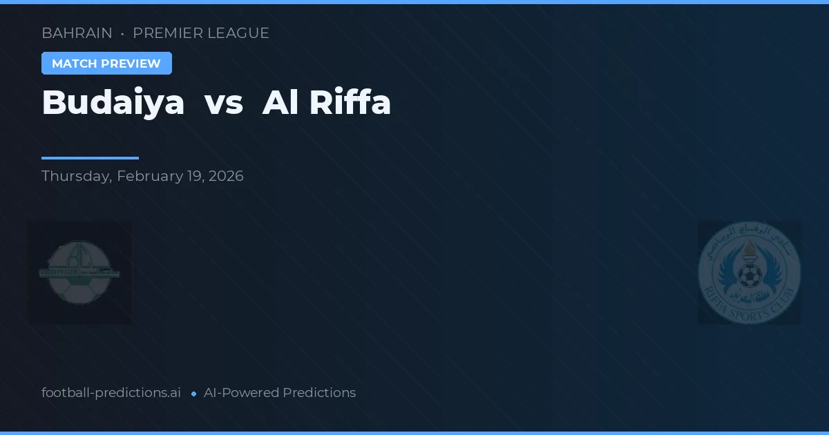 Budaiya vs Al Riffa — předpověď a náhled zápasu