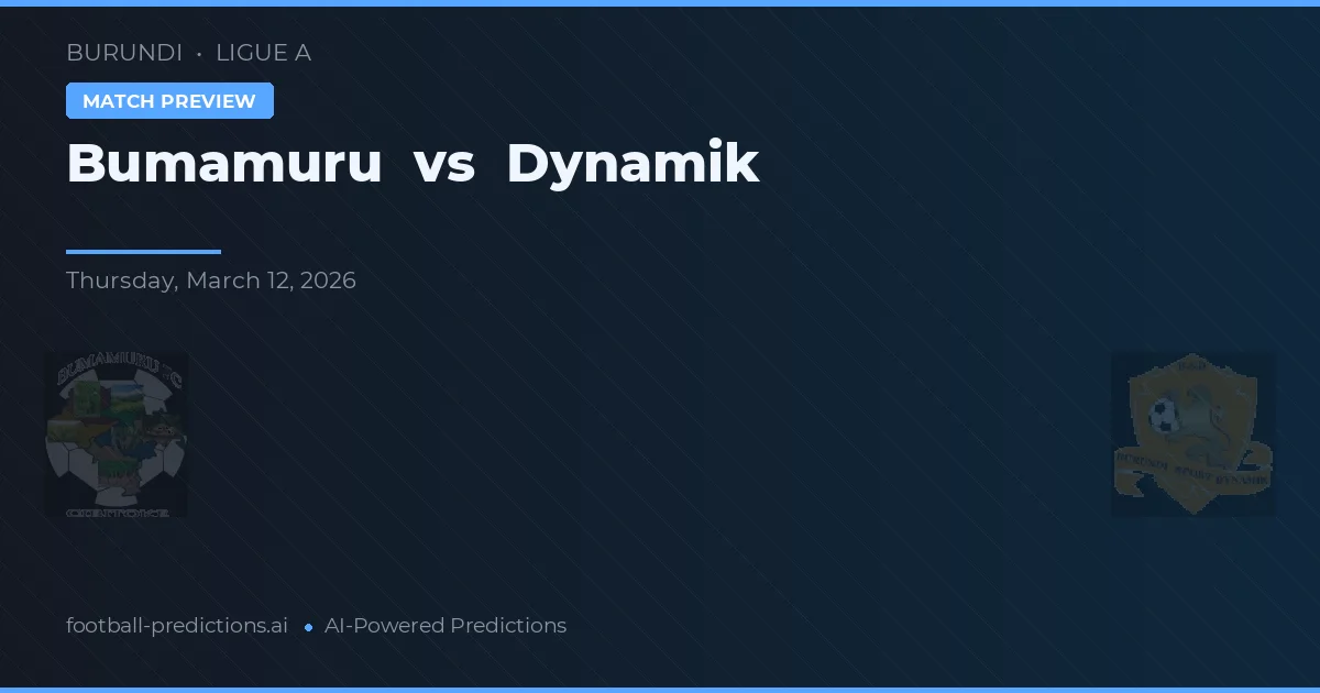 Bumamuru vs Dynamik — předpověď a náhled zápasu