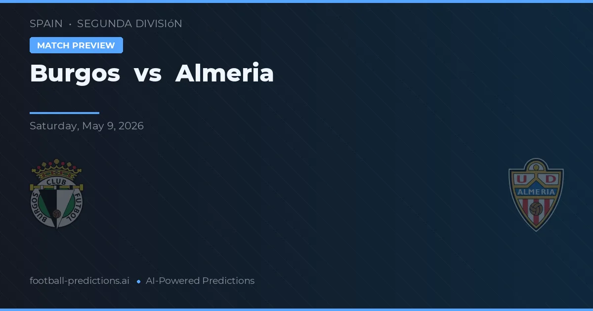 Burgos vs Almeria — předpověď a náhled zápasu