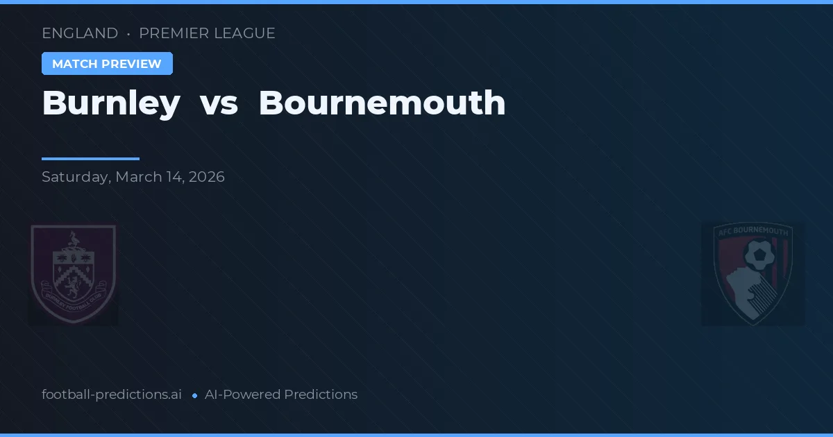 Burnley vs Bournemouth — předpověď a náhled zápasu