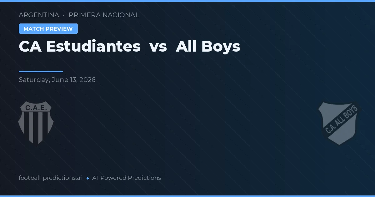 Estudiantes de La Plata vs All Boys — předpověď a náhled zápasu