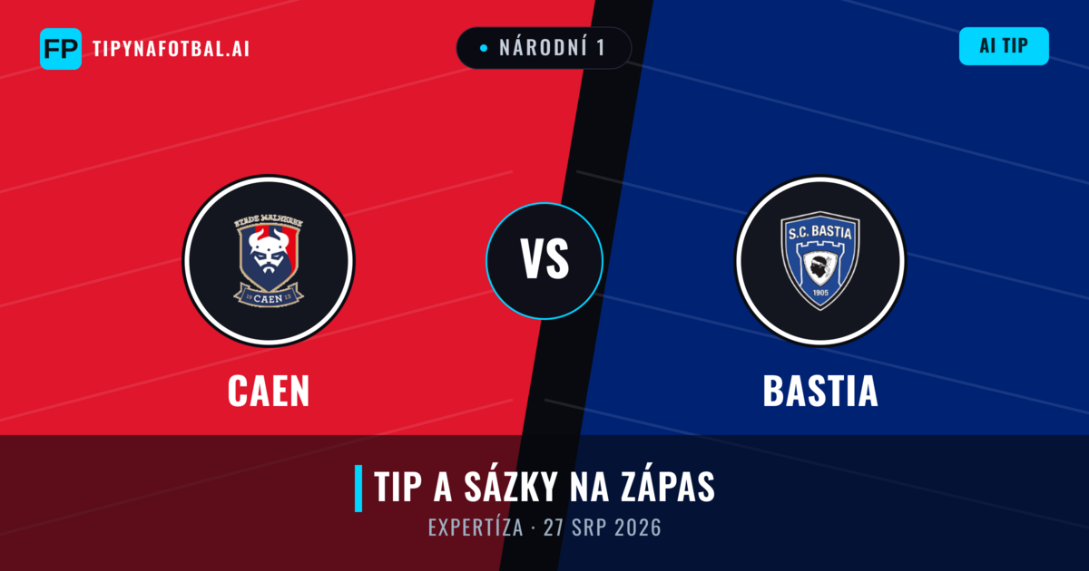 Caen vs Bastia — předpověď a náhled zápasu
