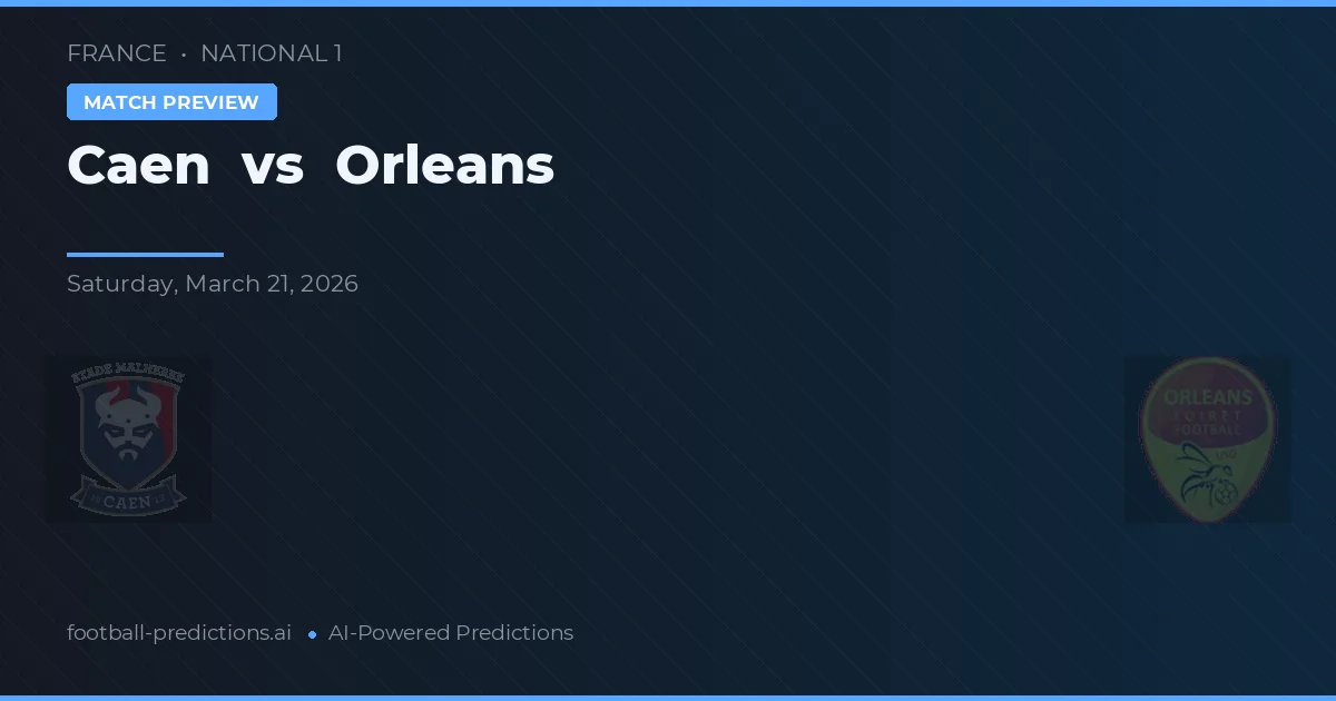 Caen vs Orleans — předpověď a náhled zápasu