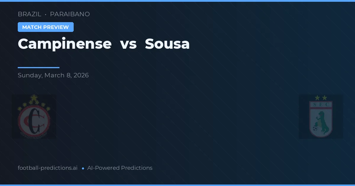 Campinense vs Sousa — předpověď a náhled zápasu
