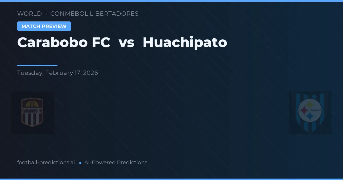 Carabobo FC vs Huachipato — předpověď a náhled zápasu