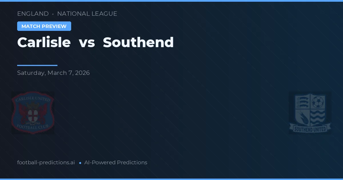 Carlisle vs Southend — předpověď a náhled zápasu