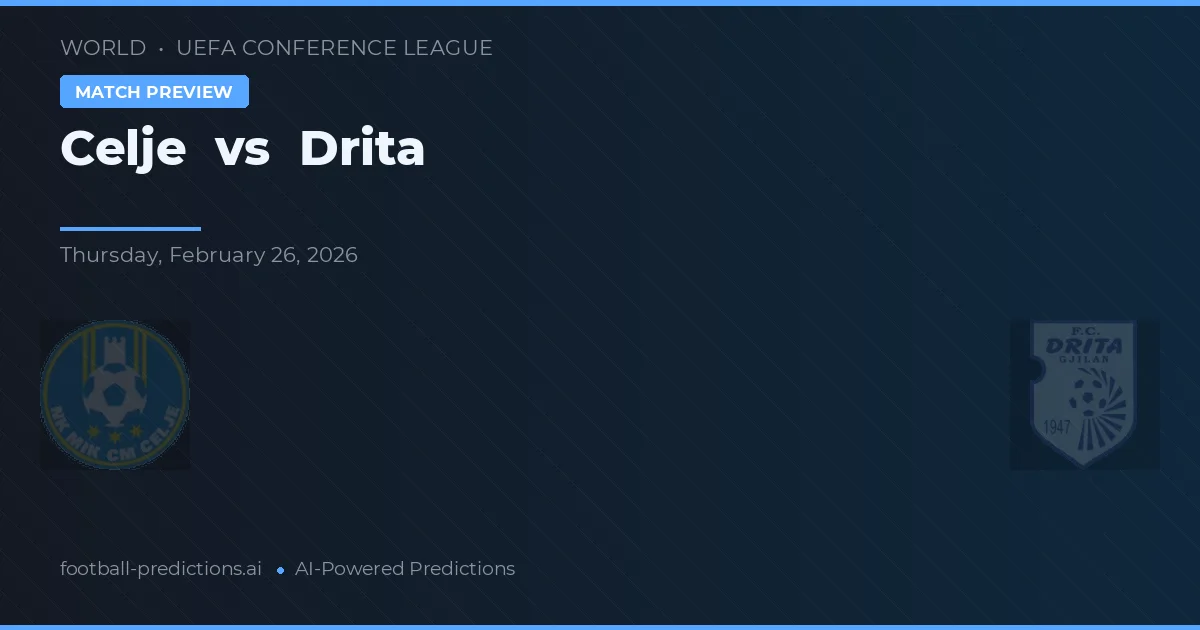 Celje vs Drita — předpověď a náhled zápasu