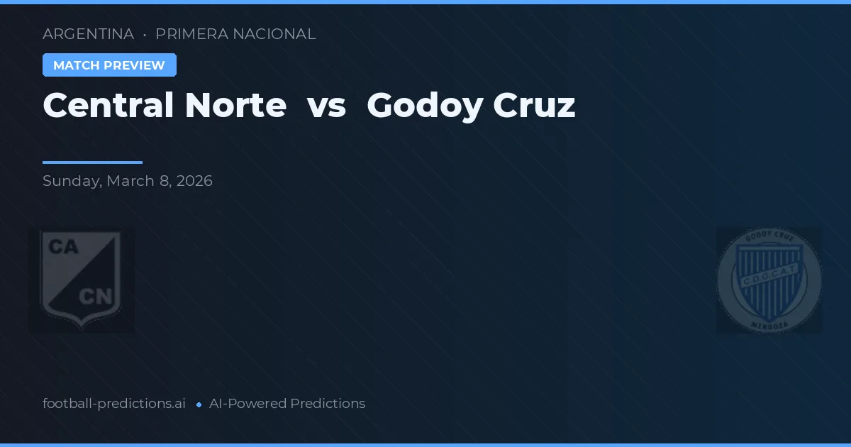 Central Norte vs Godoy Cruz preview