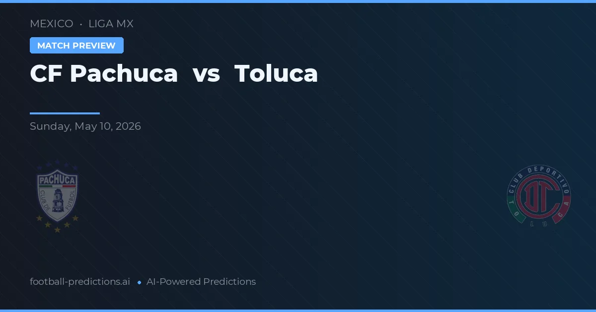 CF Pachuca vs Toluca — předpověď a náhled zápasu