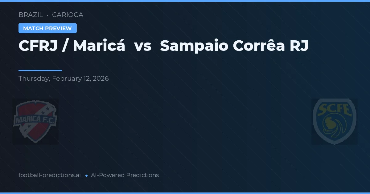 CFRJ / Maricá vs Sampaio Corrêa RJ — předpověď a náhled zápasu