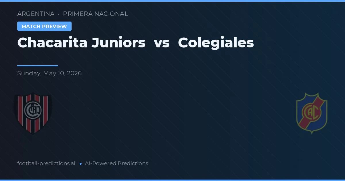 Chacarita Juniors vs Colegiales — předpověď a náhled zápasu