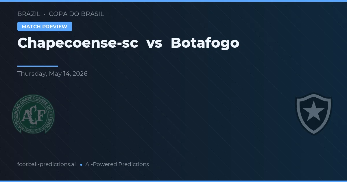 Chapecoense-sc vs Botafogo — předpověď a náhled zápasu