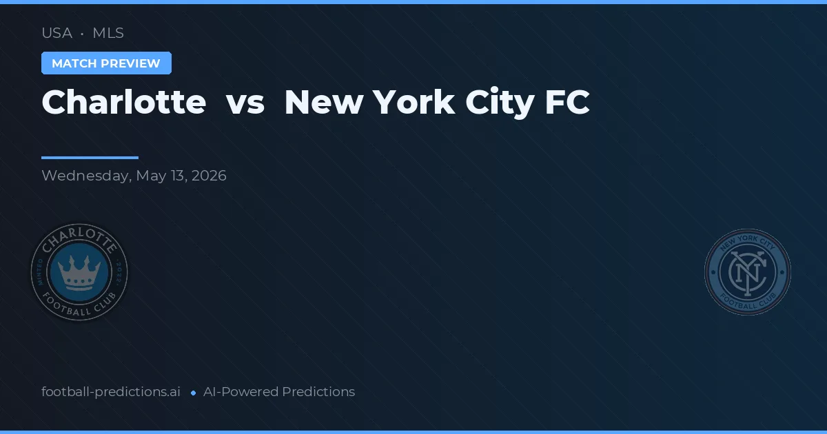 Charlotte vs New York City FC — předpověď a náhled zápasu