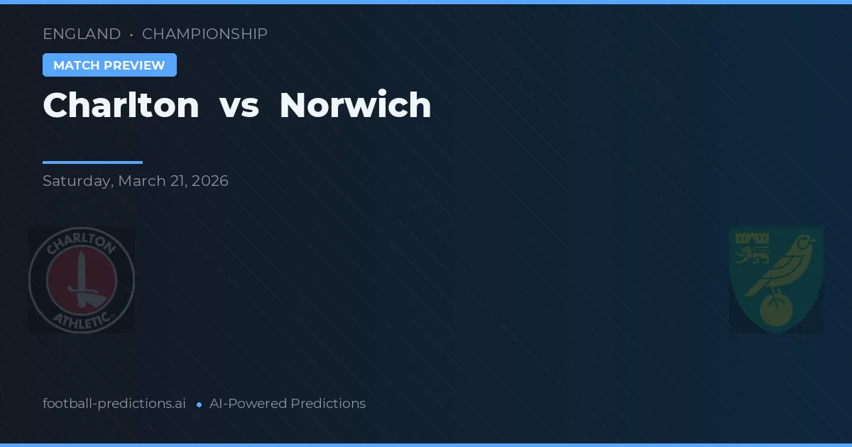 Charlton vs Norwich — předpověď a náhled zápasu