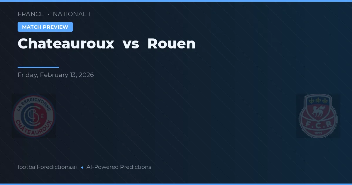 Chateauroux vs Rouen — předpověď a náhled zápasu