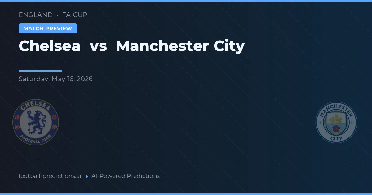 Chelsea vs Manchester City — předpověď a náhled zápasu