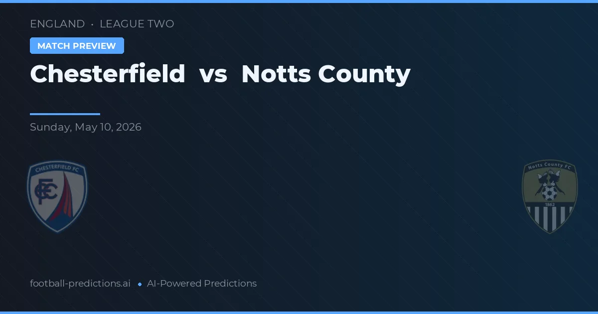 Chesterfield vs Notts County — předpověď a náhled zápasu