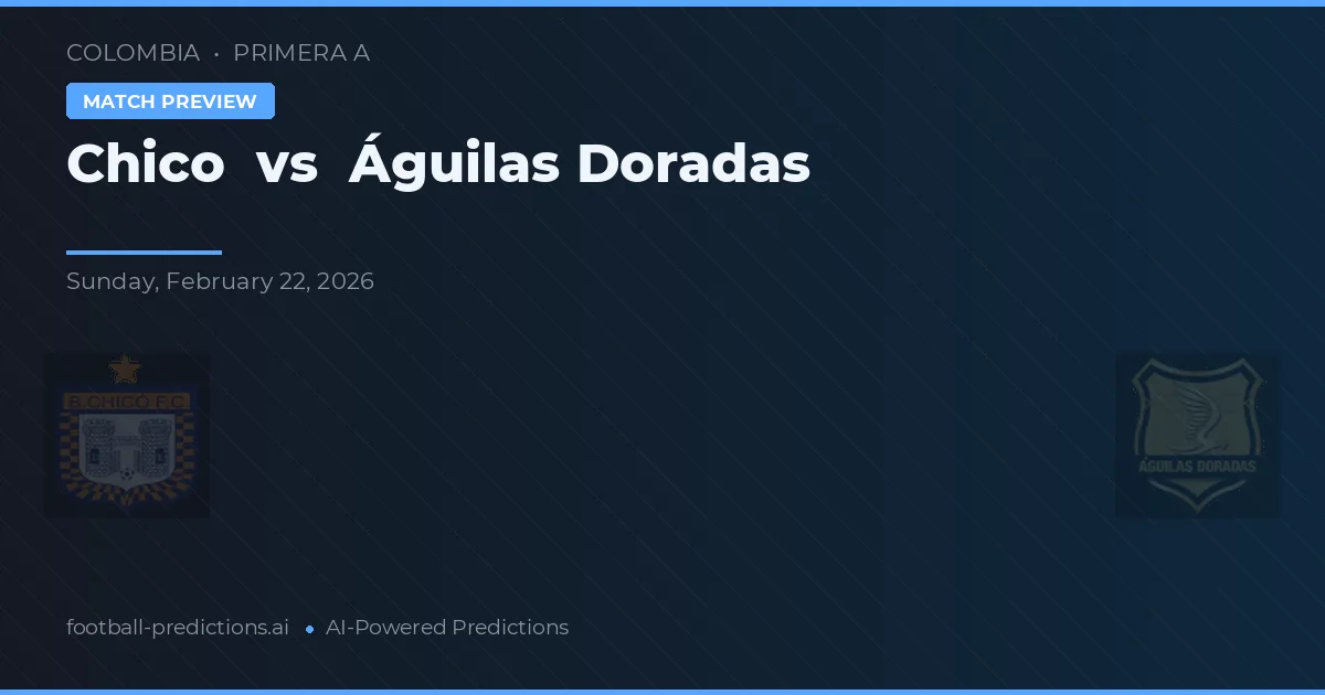 Chico vs Águilas Doradas — předpověď a náhled zápasu