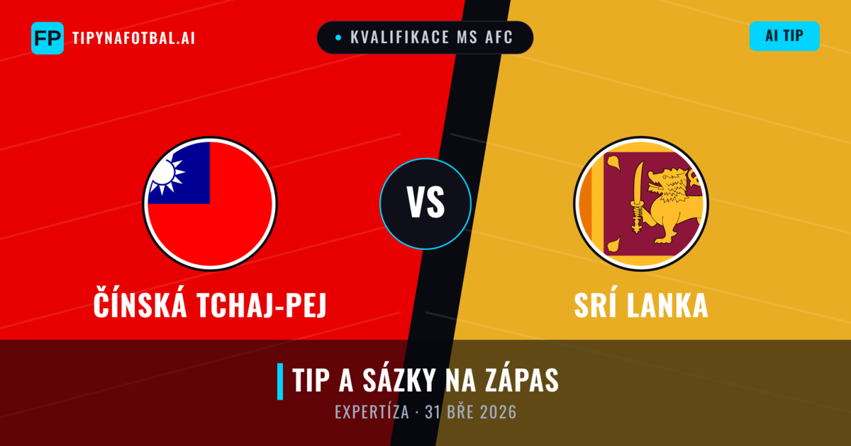 Čínská Tchaj-pej vs Srí Lanka — předpověď a náhled zápasu