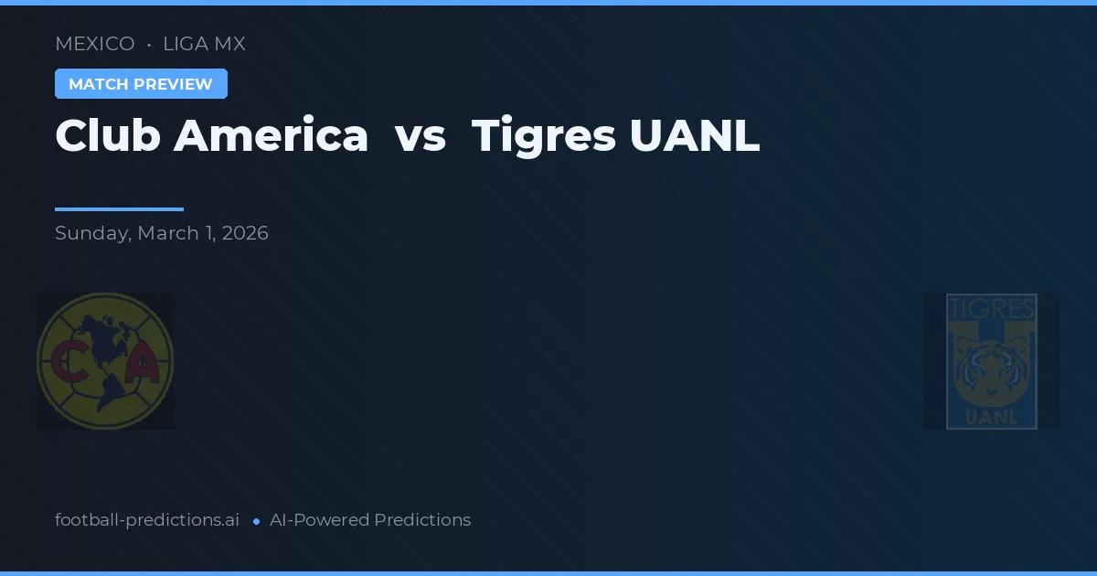 Club América vs Tigres UANL — předpověď a náhled zápasu