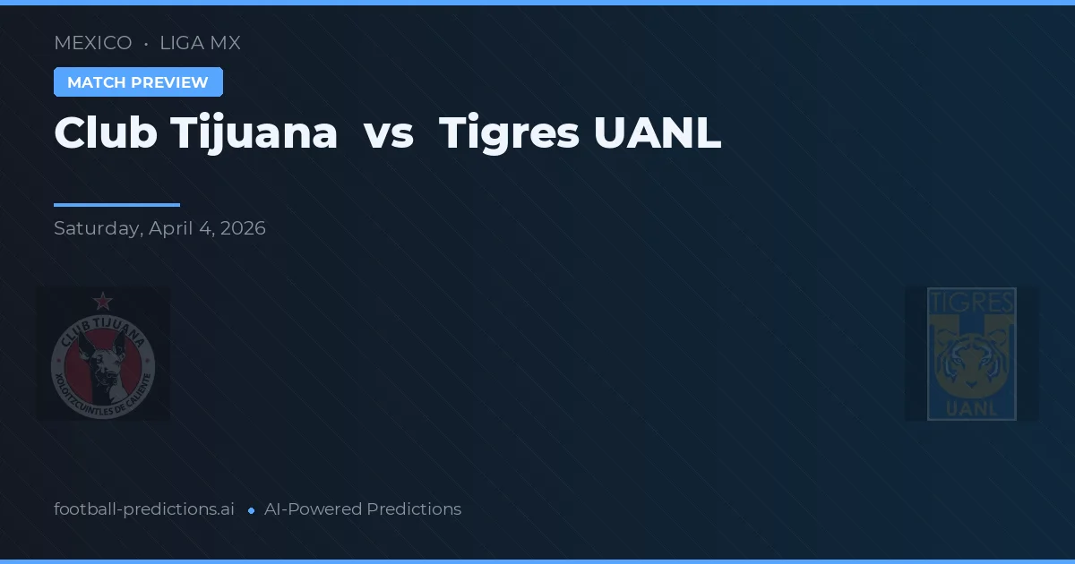 Club Tijuana vs Tigres UANL — předpověď a náhled zápasu