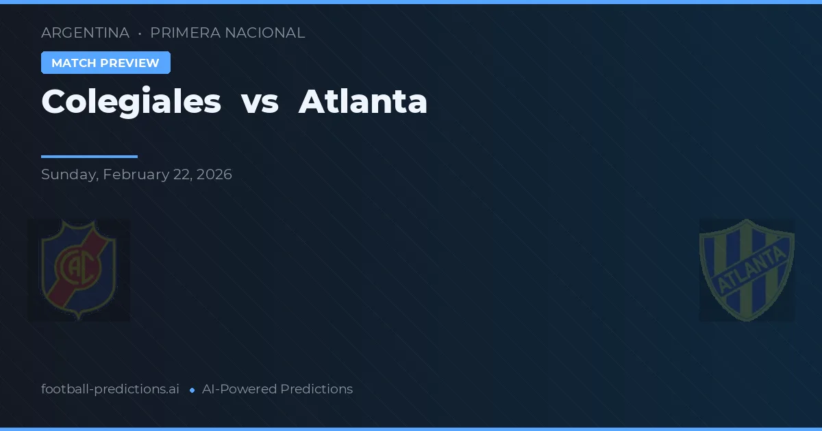 Colegiales vs Atlanta — předpověď a náhled zápasu
