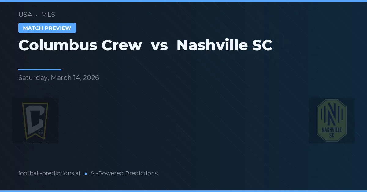 Columbus Crew vs Nashville SC — předpověď a náhled zápasu